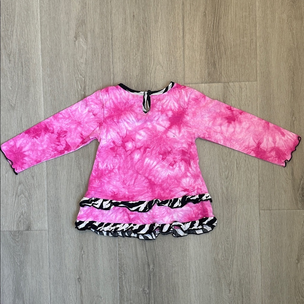 Ann Loren Pink Tie-Dye Mickey Mouse Kids Outfit size 2/3t - Picture 7 of 12